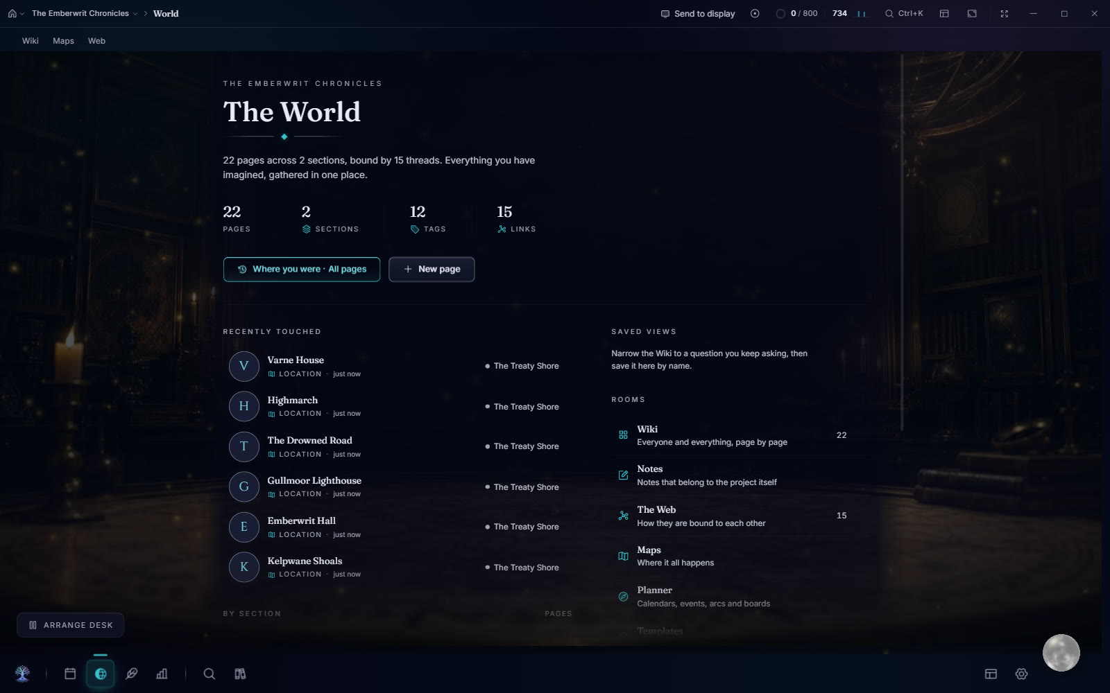 Story Tools: the codex and library